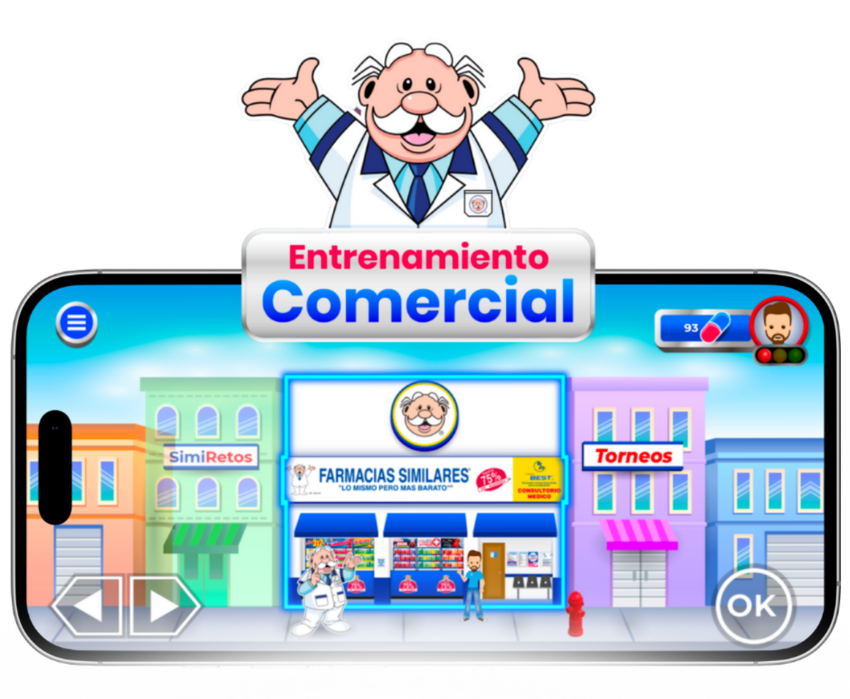 App que facilita al equipo de ventas en farmacia a conocer procesos y mejores prácticas, mediante actividades gamificadas